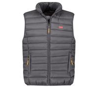 Geographical Norway Vamigolor Men Basic - Gilet Homme Chaude Matelassee Sans Manche-Automne Hiver Printemps Ete - Veste Manteau Chaud - Doudoune Manches Courtes Blouson (Gris Fonce XXL)