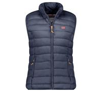 Geographical Norway Vatikolorama Lady Basic - Gilet Femme Chaude Matelassee Sans Manche-Automne Hiver Printemps Ete - Veste Manteau Chaud - Doudoune Manches Courtes Blouson (Marine S)