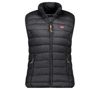Geographical Norway Vatikolorama Lady Basic - Gilet Femme Chaude Matelassee Sans Manche-Automne Hiver Printemps Ete - Veste Manteau Chaud - Doudoune Manches Courtes Blouson (Noir XXL)