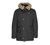 Geographical Norway Veste d'hiver coupe-vent pour homme avec capuche, Noir , S