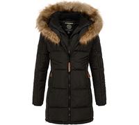 Geographical Norway Veste d'hiver pour femme, parka avec capuche en fourrure Cora IMS Production S M L XL XXL, S