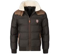 Geographical Norway Veste matelassée d'hiver pour homme - Anorak chaud doublé - Veste de ski et de snowboard pour l'hiver/automne en pack avec bonnet UD, M
