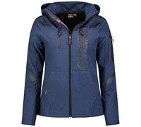 Geographical Norway, Veste Softshell Femme, Capuche détachable, modèle Truffe Lady, Existe en Taille 4 Coloris ,Marine,M