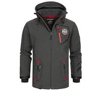 Geographical Norway veste softshell homme capuche extérieur transition | Veste de transition légère, capuche, coupe softshell, pour randonnée, camping, printemps et automne BANS production