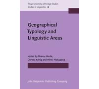 Geographical Typology and Linguistic Areas: With Special Reference to Africa
