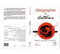 Géographie et cultures n°16 - Collectif - L'harmattan - broché - Livre