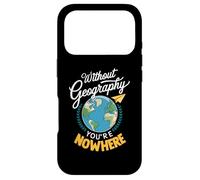Géographie Sciences de la Terre Géographie Enseignant Écologie Géographe Coque pour iPhone 17 Pro