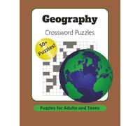 Geography Crossword Puzzles: Crossword Puzzles with Clear Print about Global Geography | 8" x 10", 104 pages | 50+ Puzzles | Great Gift for Family and Friends