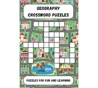 Geography Crossword Puzzles: Crossword Puzzles with Easy to Read Print about Countries, Maps, Traveling and more! | 6x9 inches, 120 pages | More Than ... Stimulate Your Mind, or Give as a Gift