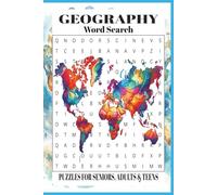 Geography Word Search: 55 Word search Puzzles about Geography, Nature, Earth | 6X9 inches, 110 pages, 495 words |The Perfect, Entertaining & Educational Gift for students and world lovers
