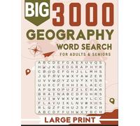 Geography Word Search Large Print for Adults & Seniors - 92 Puzzles with Solutions: Large Print 8.5×11 Word Search Book with 92 Puzzles and Full Solutions - maps countries capitals world