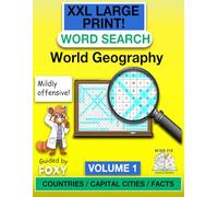 Geography Word Search Puzzle Book for Seniors: Word Searches with Easy to Read Print about World Geography, Capital Cities, Earth's Natural ... for Vacations, Holidays and Free Times