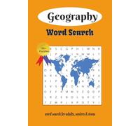 Geography Word Search Puzzle Book: Word Searches with Easy To Read print about geography, landscape, environment and more | 6 x 9 inches, 110 Pages | ... - Gift for Vacation, Holiday and Leisure