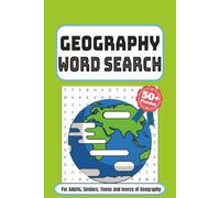 Geography Word Search Puzzle Book: Word Searches with Easy to Read Print about Geography, Maps, Countries and More | 6x9 inches, 110 pages | 50+ Puzzles... Gift for Vacations, Holidays and Free Times