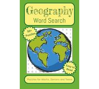 Geography Word Search Puzzle Book: Word Searches with Easy to Read Print about Geography, Maps, Gemstones and More (6x9 inches, 110 pages) 50+ Puzzles _ Gift for Vacations, Holidays and Free Times