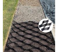 Géogrille, Dalle de Gravier de 5 cm d'épaisseur - Géogrille Extensible et Pliable pour la stabilisation des allées, stabilisateur de Sol pour Zones argileuses humides, Cours, parkings, aména