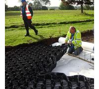 Géogrille de 5 cm pour allées, adaptée au Gravier/Ciment/Sable, 1 m/2 m/3 m/4 m/5 m/6 m, pour l'aménagement paysager/Les allées piétonnes/Les parkings, stabilisateur de Sol