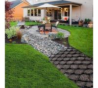 Géogrille de Gravier, Dalle de Sol de 5 cm d'épaisseur, Disponible en Plusieurs Dimensions, Extensible et Pliable, système de retenue pour allées, Jardins et chemins (Col