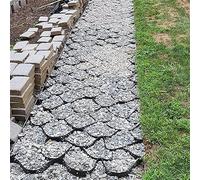 Géogrille de Sol de 5 cm d'épaisseur, Charge admissible de 850 kg/m², système de stabilisation perméable en Profondeur, Pliable et résistante à la Traction, Installation Facile ave