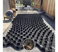 Géogrille, Géogrille à Monter soi-même pour Murs de soutènement - Stabilisateur de Gravier découpable, de 1 m à 6 m de Long, Grilles de contrôle de la Boue pour manèges et élevages équestres