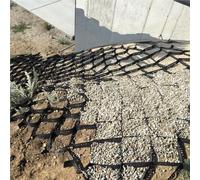 géogrille Géogrille de 5 cm de Haut, Grille de Gravier perméable en nid d'abeille, Système de stabilisation perméable pour allée en Gravier/Chemins/Protection des pentes(L 300CM,W 300CM)