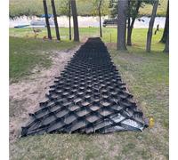 géogrille Grille De Gravier/Roches Grille De Base pour Chemin De Pavé, Grille De Sol Geo Grid, Grille De Gravier À Haute Capacité De Charge pour Allée Extérieure(L 300CM,W 6M)