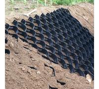 Géogrille pour allée, géocellules Robustes, stabilisateur de Sol pour parkings extérieurs, allées de Jardin, pavés de Gravier de 2/3/4/6/7/9/10 m (3 x 19 pi/1 x 6 m)