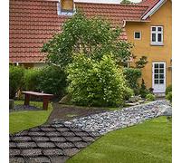 Géogrille, Stabilisateur de Chemin Jardin, grilles Gravier, pavés en Plastique for allées, trottoirs et patios 3,5 à 33 Pieds Longueur(5m x 7m)