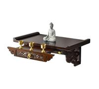 GeOinQL étagère d'autel Bouddhiste, Niche Bouddhiste de prière en Bambou, Supports d'encens, Tables d'hommage