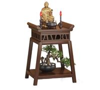 GeOinQL étagère d'autel Bouddhiste, Table d'autel de sanctuaire Personnel, Support de Plante au Design Creux Moderne for Le Couloir d'entrée du Salon,