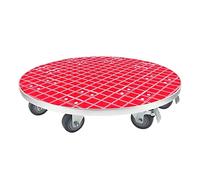 GeOinQL Support à Plantes en Treillis avec roulettes verrouillables for extérieur et intérieur(Red)