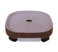 GeOinQL Support de Plantes à roulettes, Support à roulettes Robuste for Plantes d'extérieur avec tiroir et boîte de Rangement d'eau