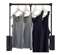 GeOinQL Tringle à vêtements pour Placard, Clothing Rail Closet Rod for Wardrobe Bedroom Closet Space Saving