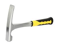 Geological Hammer, Marteau de géologue, marteau géologique à double tête en bec de canard, Marteau à briques avec manche en caoutchouc, pour l'exploration, l'exploitation minière et la géologie