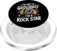 Géologie Je ne suis Pas géologue Je suis Une Rock Star PopSockets PopGrip pour MagSafe