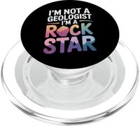 Géologie Je ne suis Pas géologue Je suis Une Rock Star PopSockets PopGrip pour MagSafe