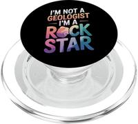 Géologie Je ne suis Pas géologue Je suis Une Rock Star PopSockets PopGrip pour MagSafe