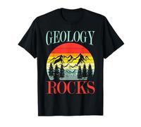 Géologie, Roches, Sciences de la Terre, Conception du Coucher de Soleil T-Shirt