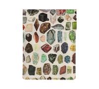 Géologie Vintage, Pierres précieuses, Cristaux, minéraux,Housse en Cuir synthétique pour Ordinateur Portable, Sacoche pour Ordinateur Portable, Sacoche pour Tablette