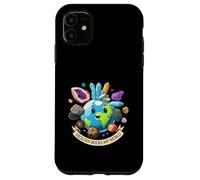 Geology Rocks My World Cute Earth Crystals Science Lover Coque pour iPhone 11