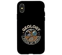 Geology Rocks My World Geologist Earth Science Lover Pun Coque pour iPhone X/XS