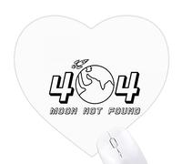 Géolunes autour des engins spatiaux Jeux de tapis de souris en forme de coeur