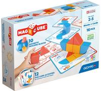 Blocs magnétiques - GEOMAG - Magicube Blocks & Cards - 16 pièces - Éducatif - Plastique recyclé
