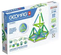 Geomag – Jeu de construction magnétique Green Classic pour enfants – 100% recyclé – 60 pièces