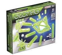 Geomag Classic 335 Glow, Constructions Magnétiques et Jeux Educatifs, 30 Pièces Fluorescent