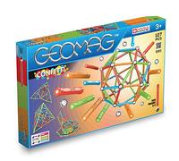 Geomag - Classic Confetti - 127 Pièces - Jeu de Construction Magnétique pour Enfants dès 3-4 Ans - Fabrication Suisse - Blocs Construction avec 60 Tiges, 61 Billes, 6 Bases - Jeux Aimanté STEM