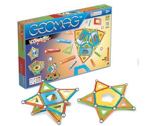 Geomag Classic Confetti Jeu de Construction magnétique pour Enfants, Cadeau pour garçons et Filles de 5 6 7 8 9 10 11 12 13 Ans, constructions magnétiques, Jeux pour Enfant