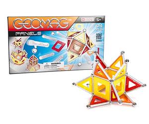 Geomag Classic Panels 104 pcs Jeu de Construction magnétique pour Enfants, Cadeau pour garçons et Filles de 5 6 7 8 9 10 11 12 13 Ans, constructions magnétiques, Jeux pour Enfants