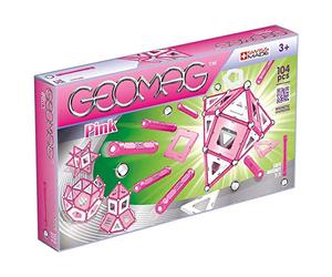 Geomag Classic Rose 104 pièces Jeu de Construction magnétique pour Enfants, Cadeau pour garçons et Filles de 5 6 7 8 9 10 11 12 13 Ans, constructions magnétiques, Jeux pour Enfants