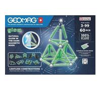 Geomag Glow 60 Pièces Jeu de Construction magnétique pour Enfants, Cadeau pour garçons et Filles de 5 6 7 8 9 10 11 12 13 Ans, constructions magnétiques, Jeux pour Enfants